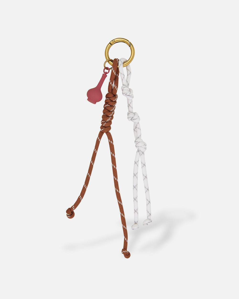 Vase Charm Camel/White