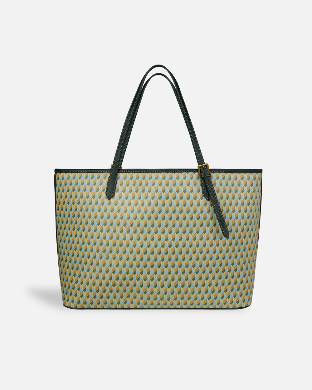 Coated Canvas Tote Lime