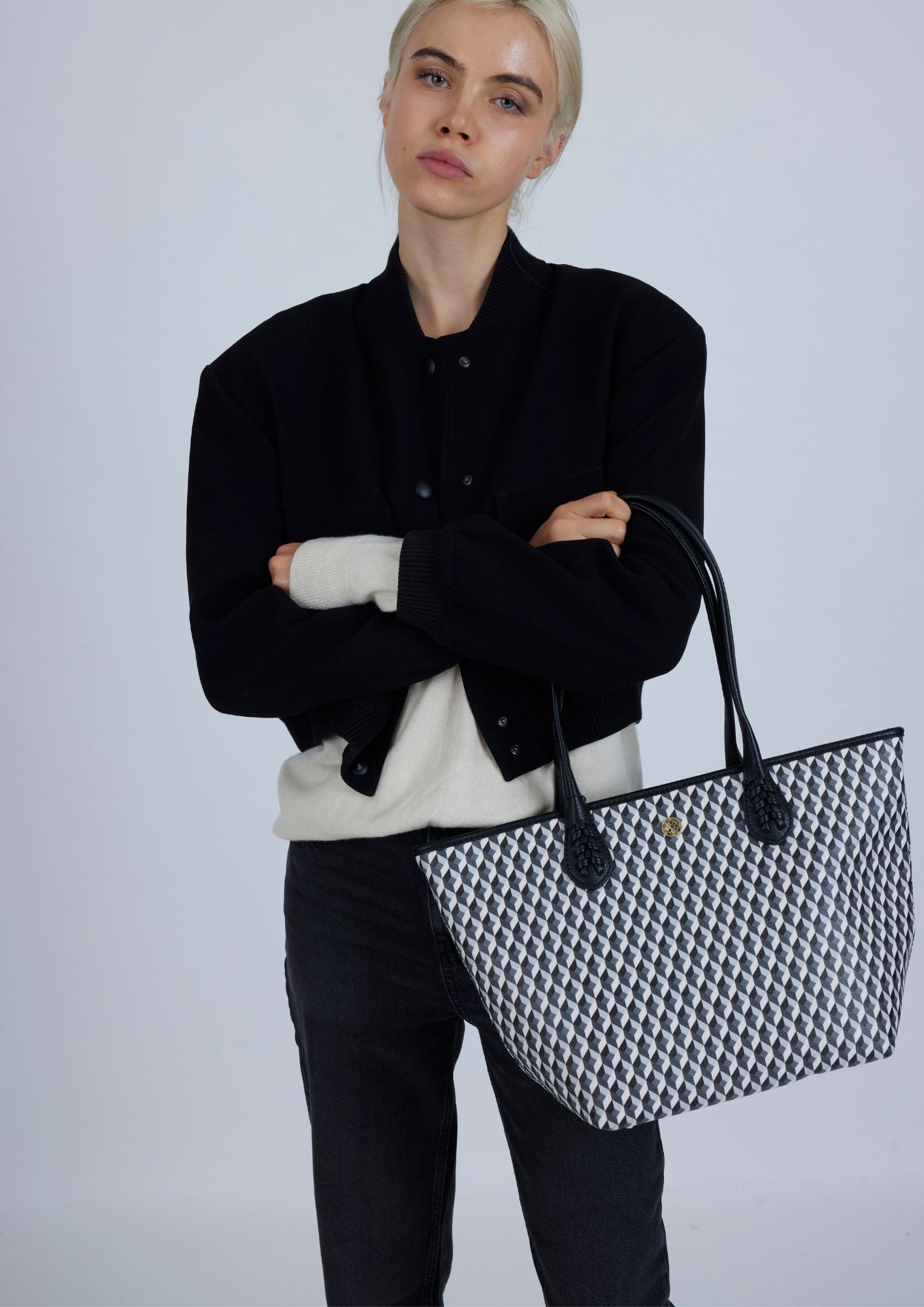 Bolso Born Midi B&W Negro