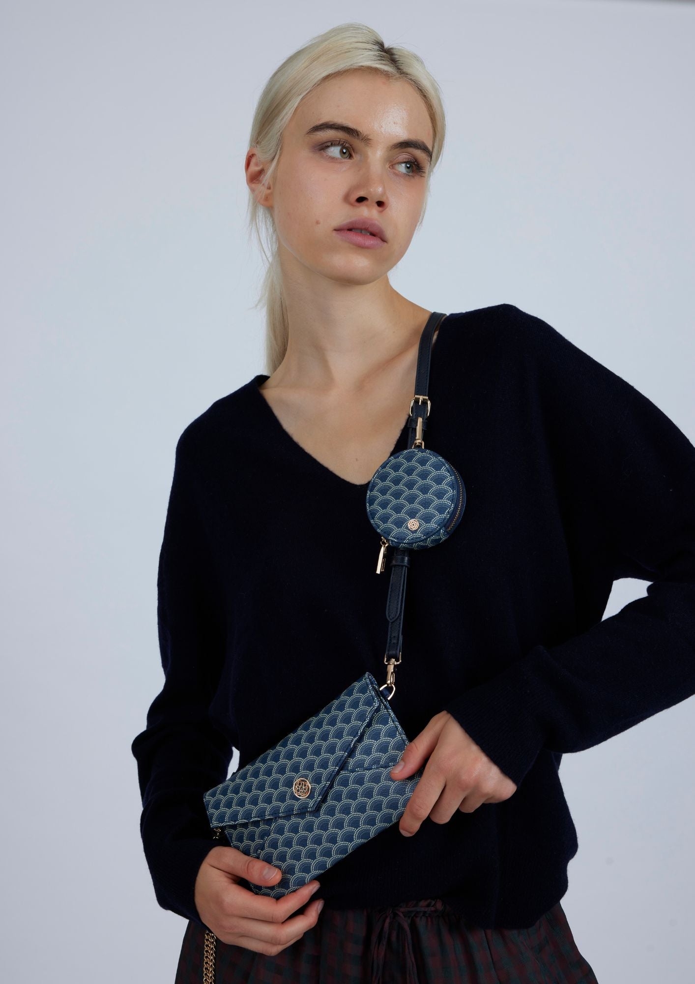 Cartera XXL Kubu Azul Marino