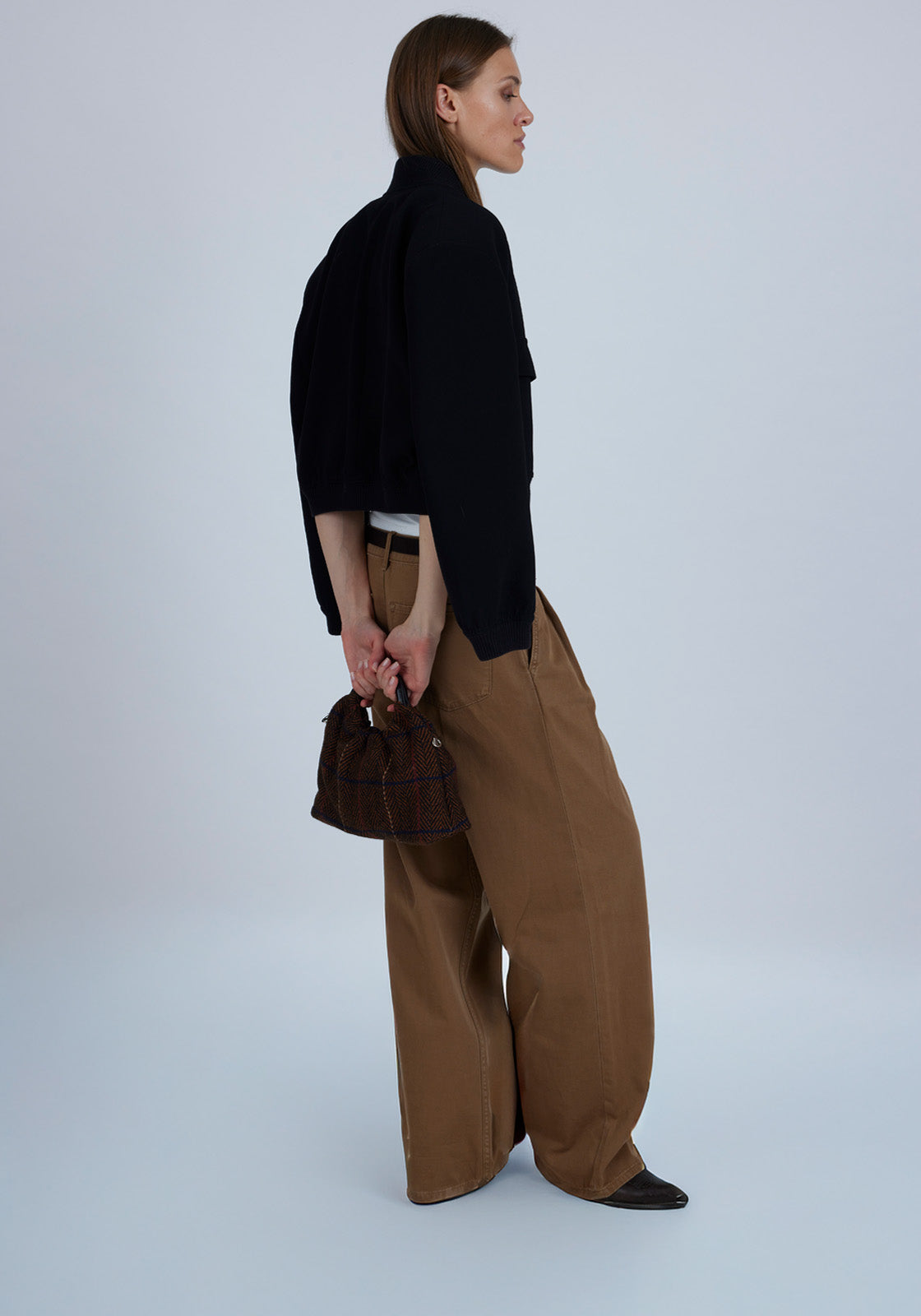 Lucca Bag Small Tartan Black