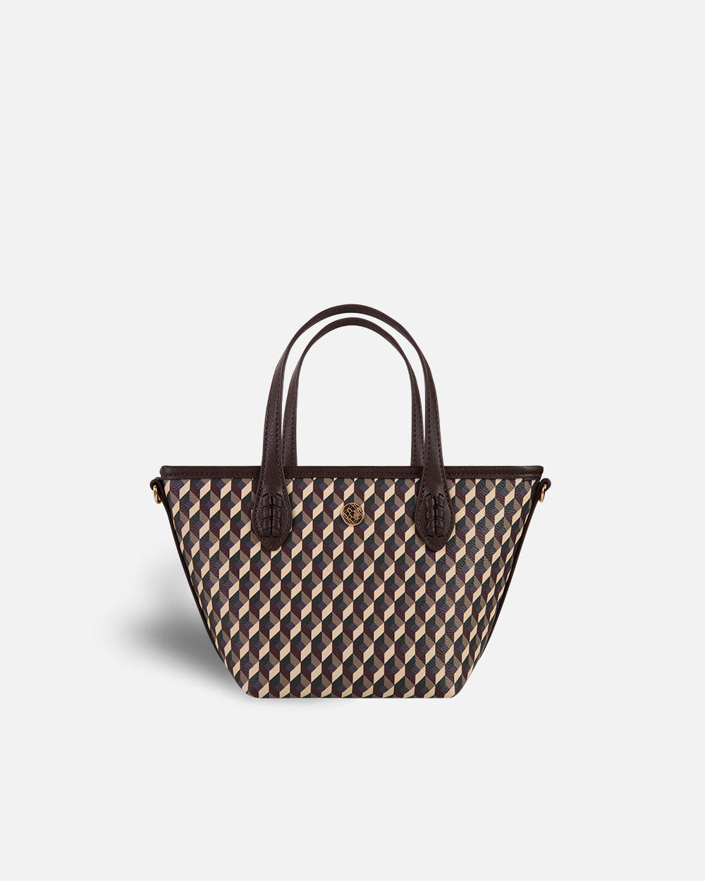 bolso mini shopper estampado geometrico souris lonbali