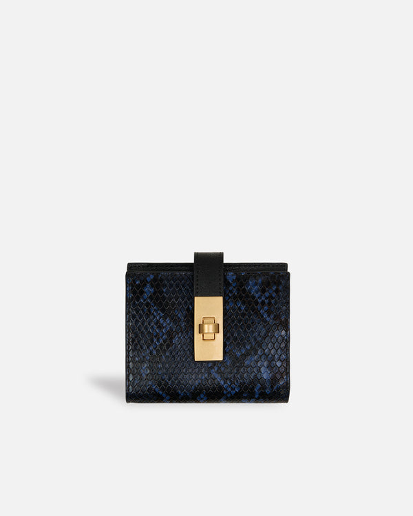 Billetera Snake Navy