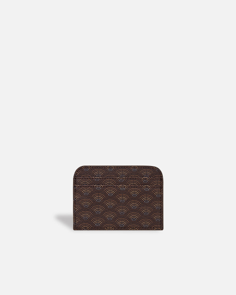 Tarjetera marrón para mujer Lonbali