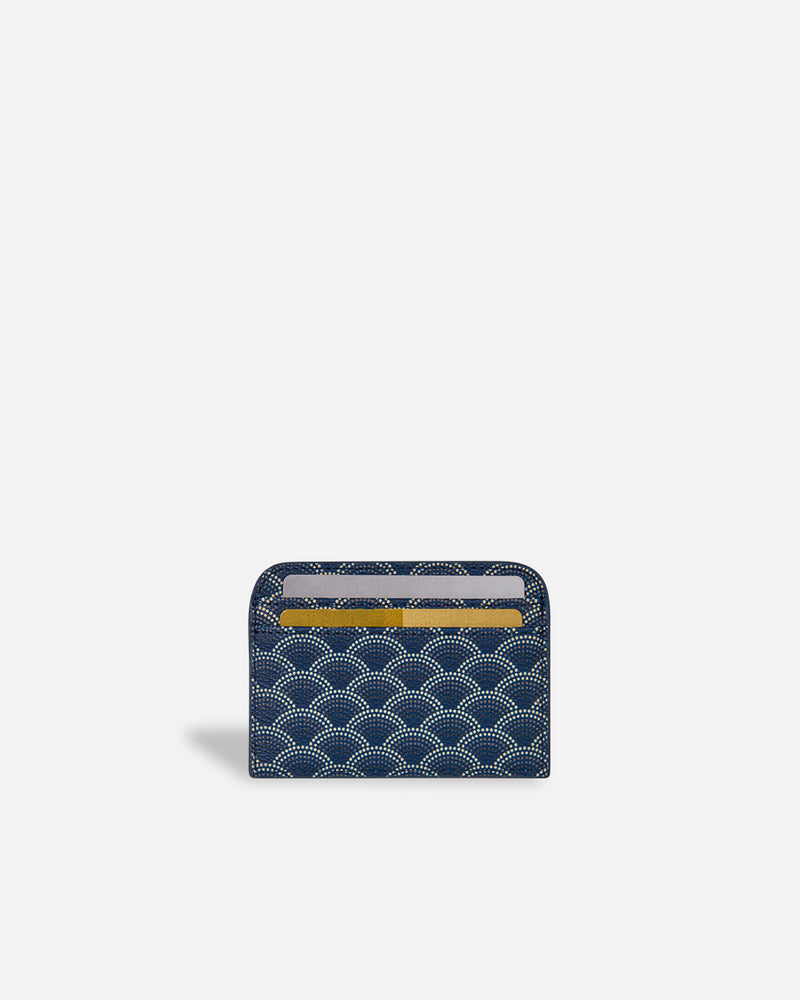 Tarjetero para mujer estampado azul Lonbali