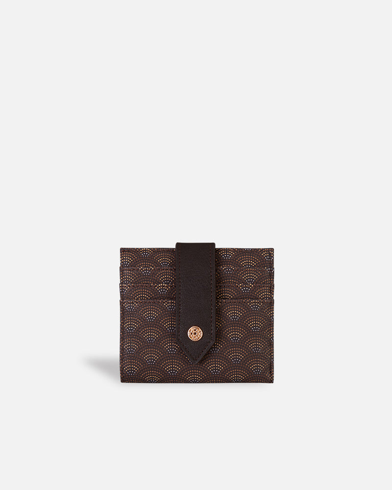 Billetera para mujer estampado marrón Lonbali