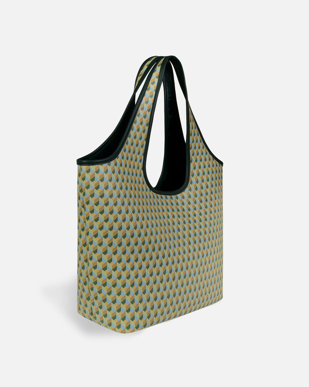 Coated Canvas Hobo Lime
