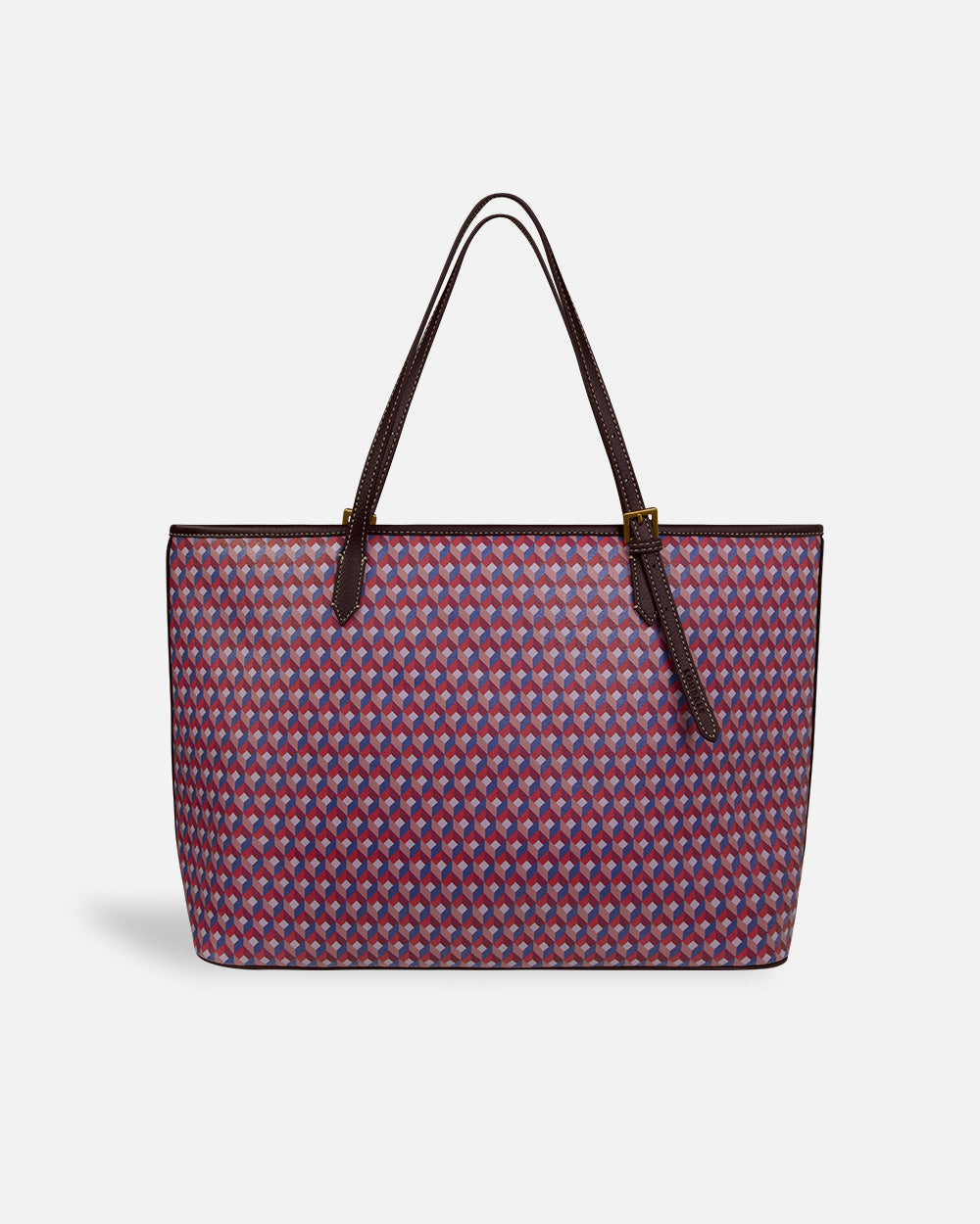 Coated Canvas Tote Berry