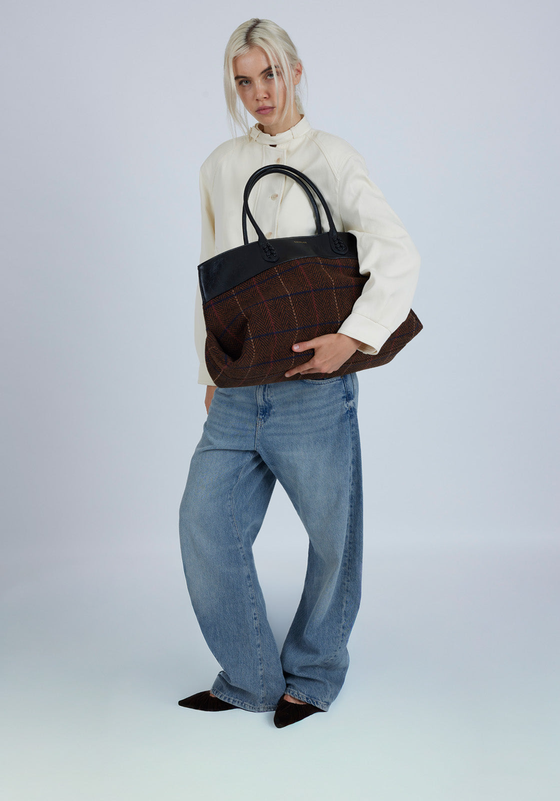 Edinburgh Bag Tartan Black