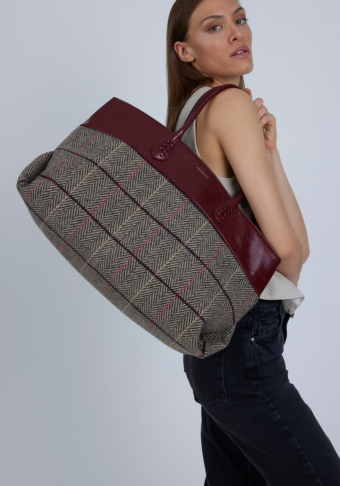 Edinburgh Bag Tartan Red