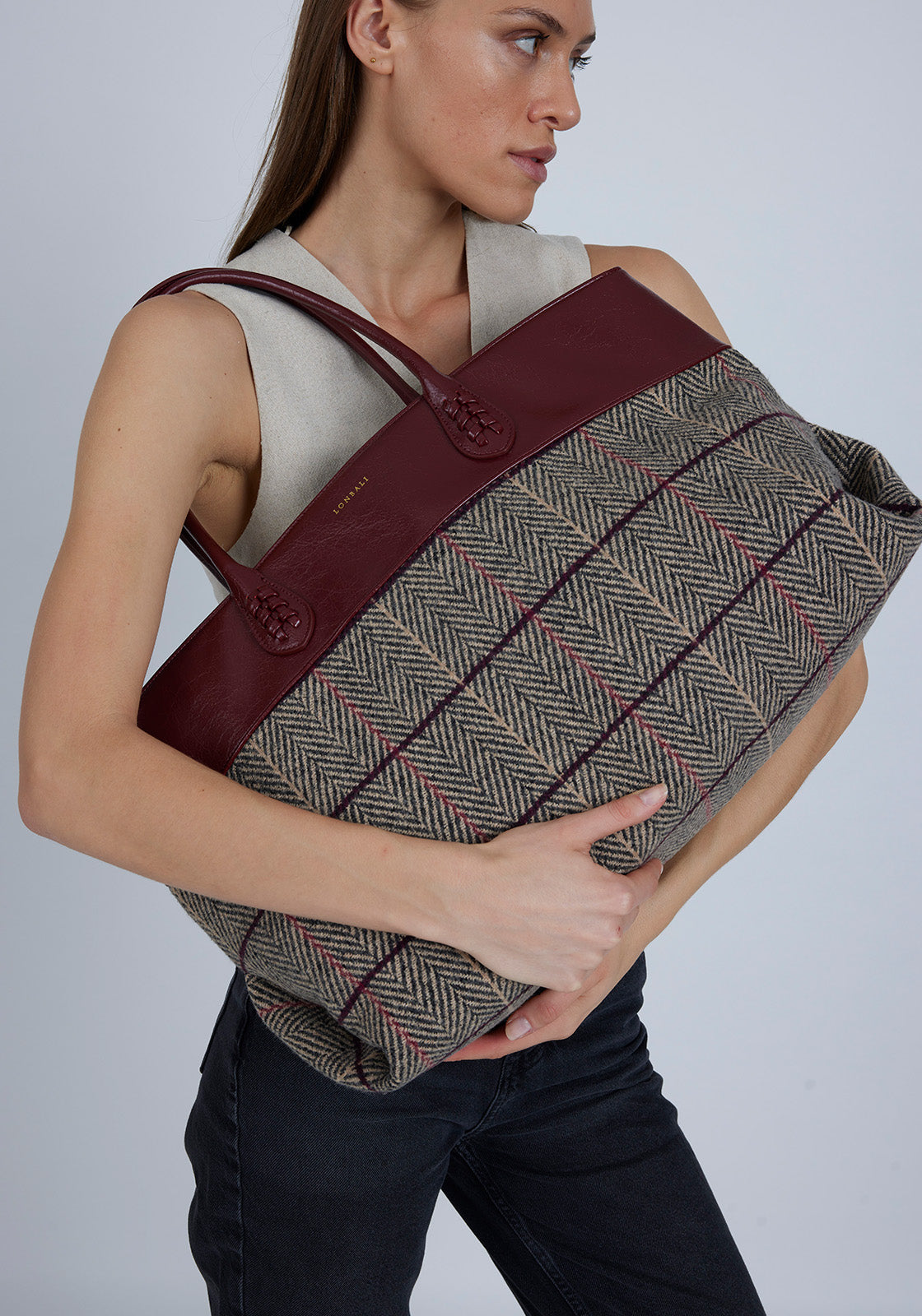 Edinburgh Bag Tartan Red