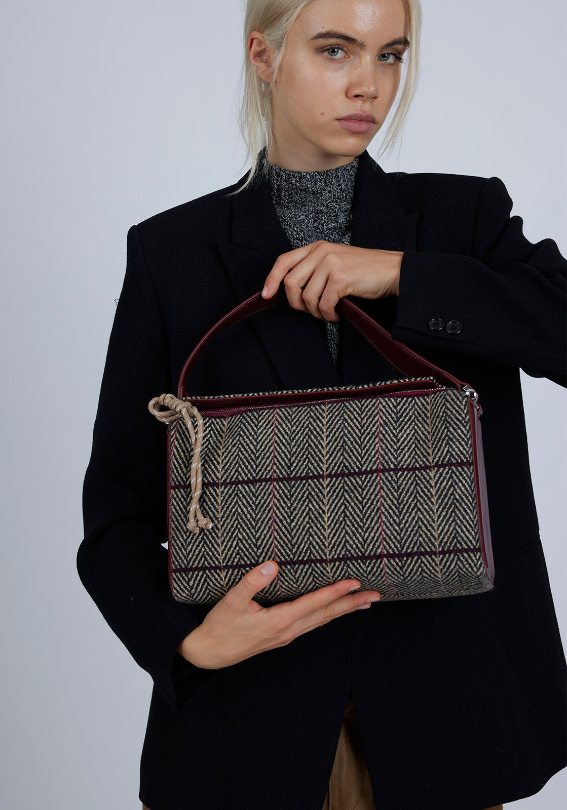 Chicago Bag Tartan Red