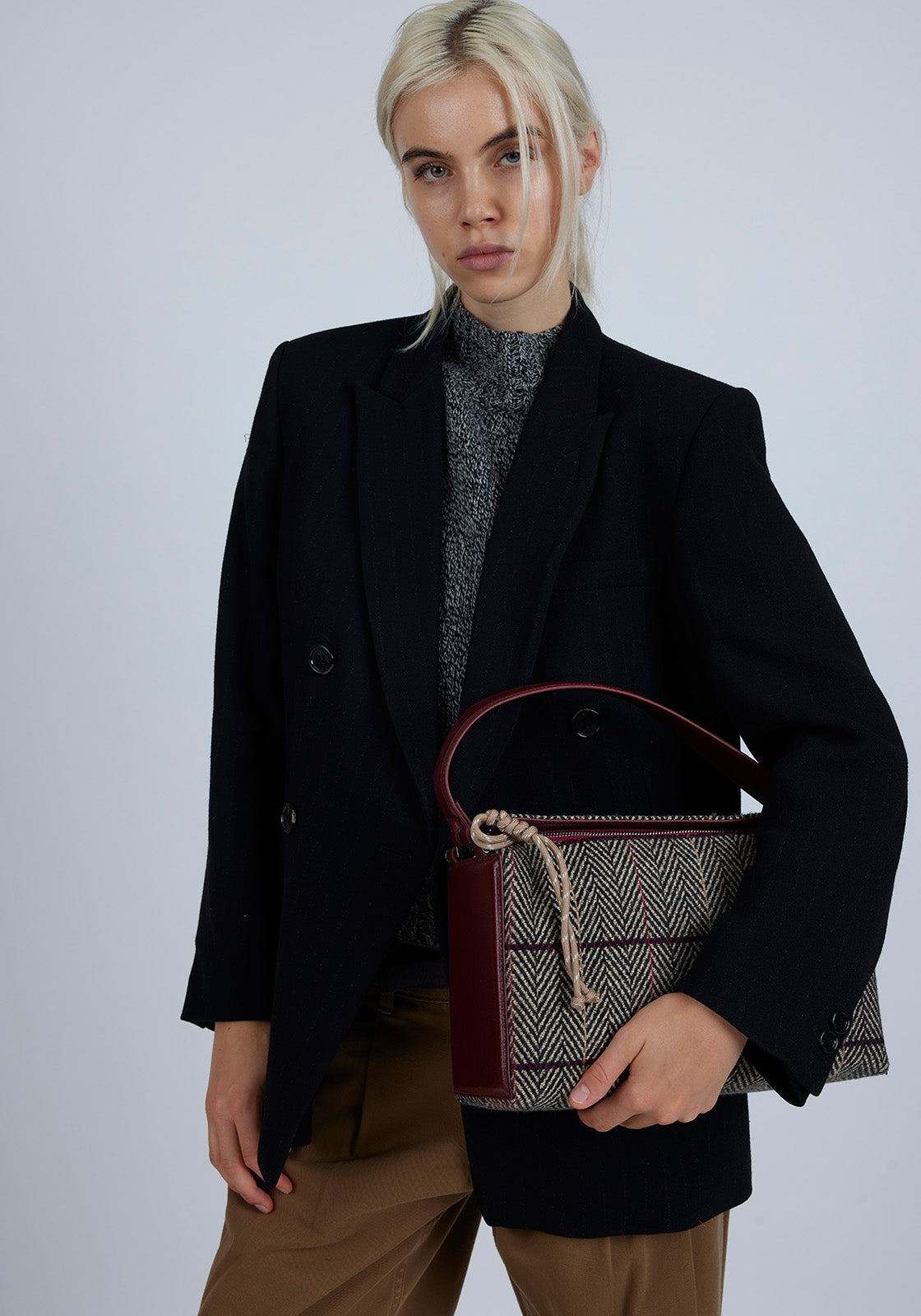 Chicago Bag Tartan Red