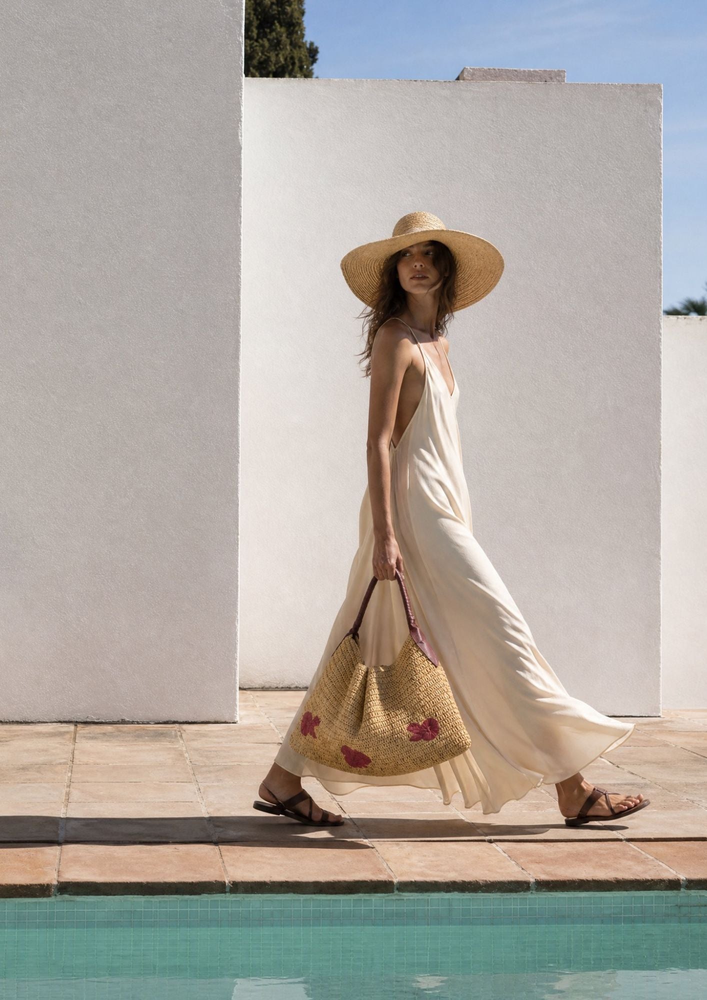 Lena Bag Raffia Red