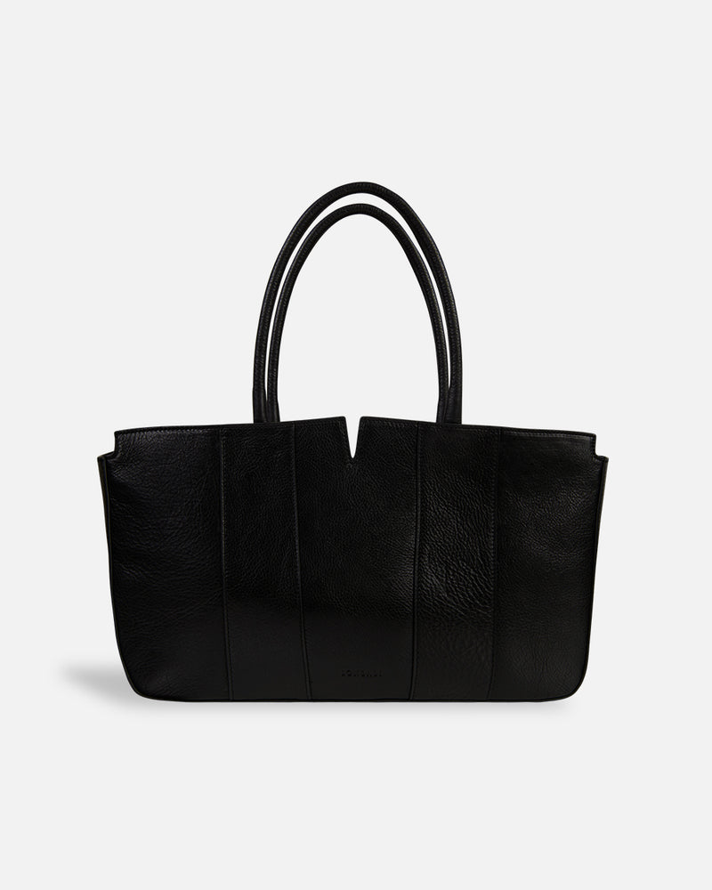 Lonbali black shoulder bag with handles