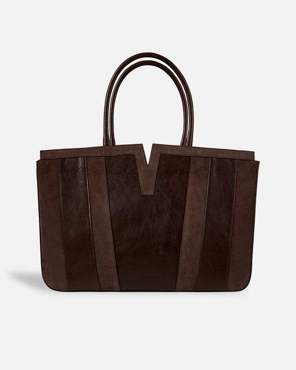 Bolso tote para mujer en tonos marrones Lonbali