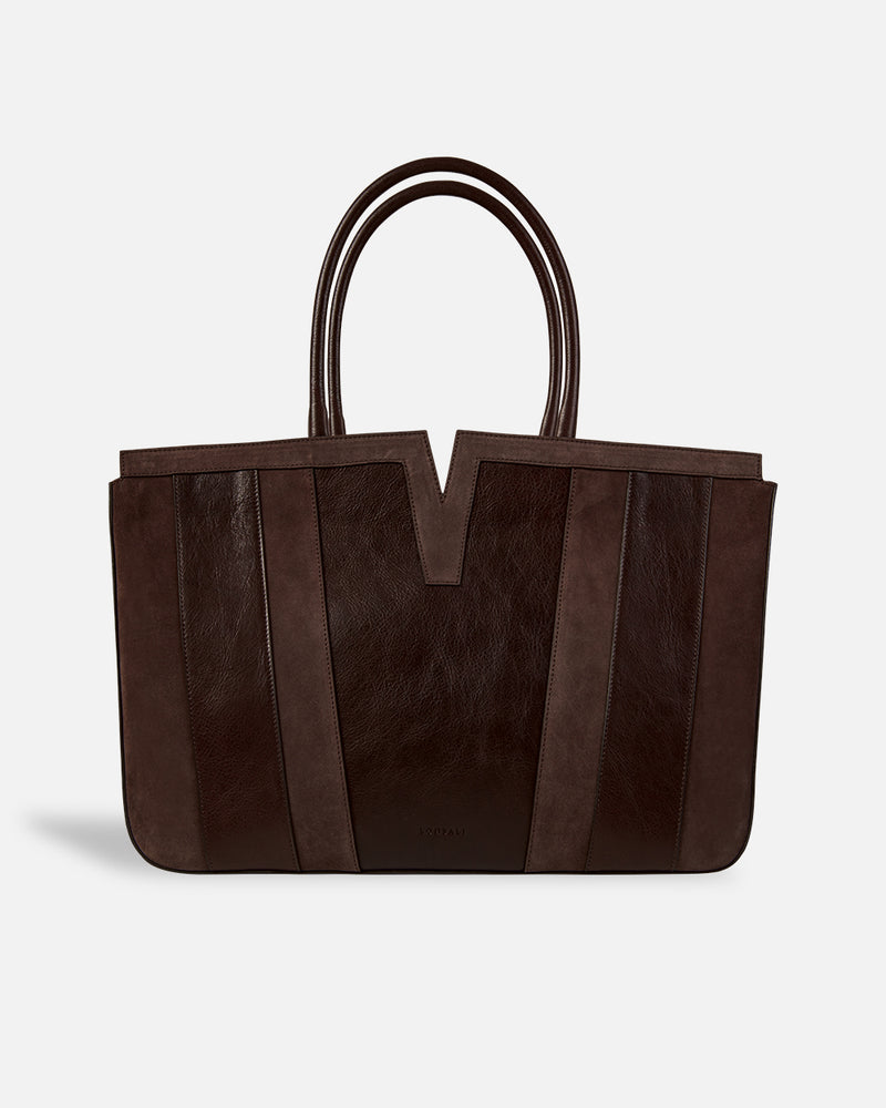 Women's tote bag in brown tones Lonbali