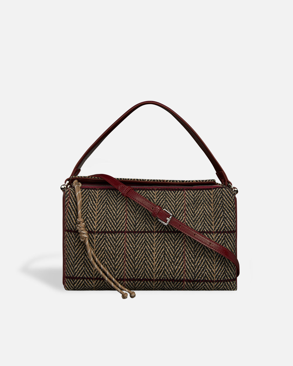 Chicago Bag Tartan Red