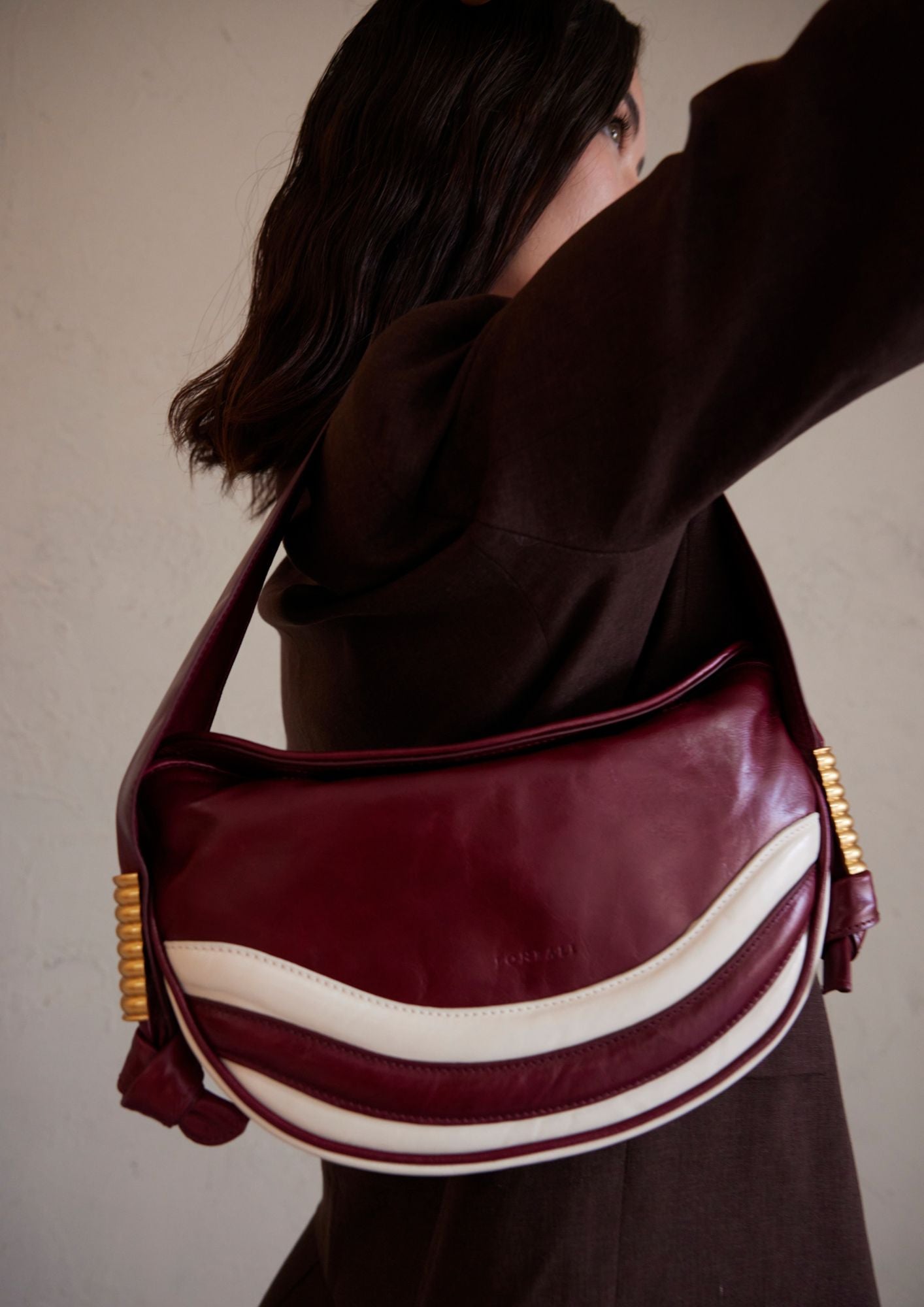 Penelope Shoulder Bag Burdeos