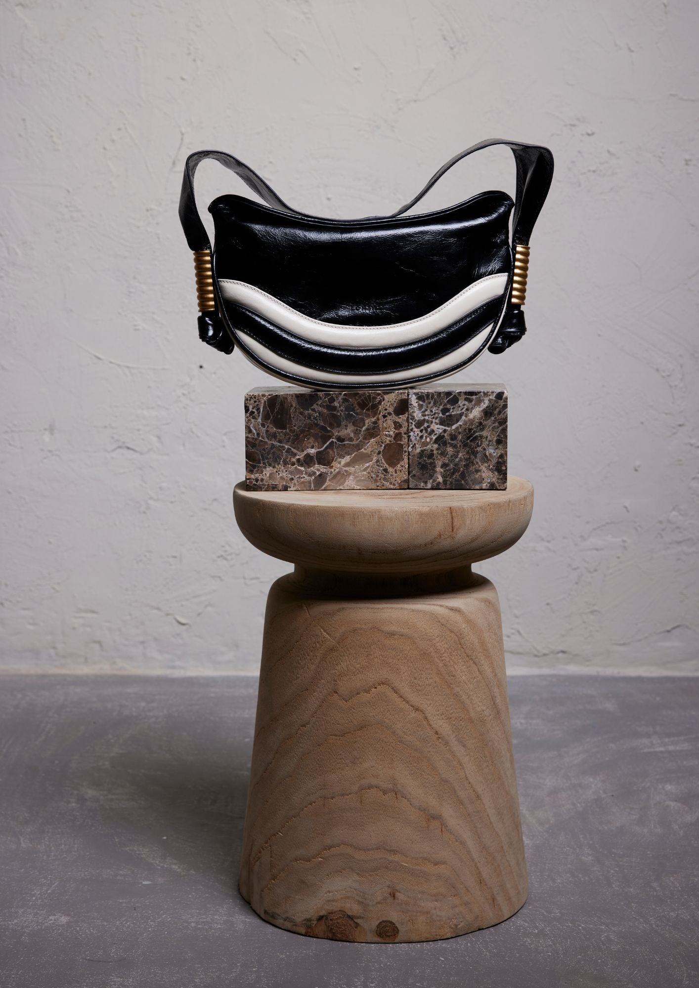 Penelope Shoulder Bag Black & White
