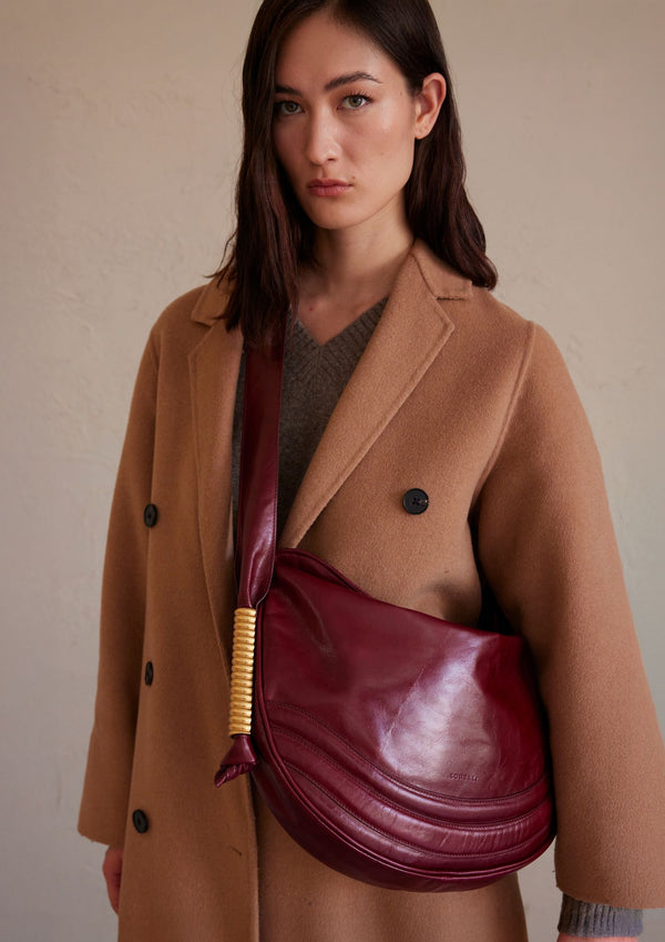 Lonbali burgundy shoulder bag Lonbali women