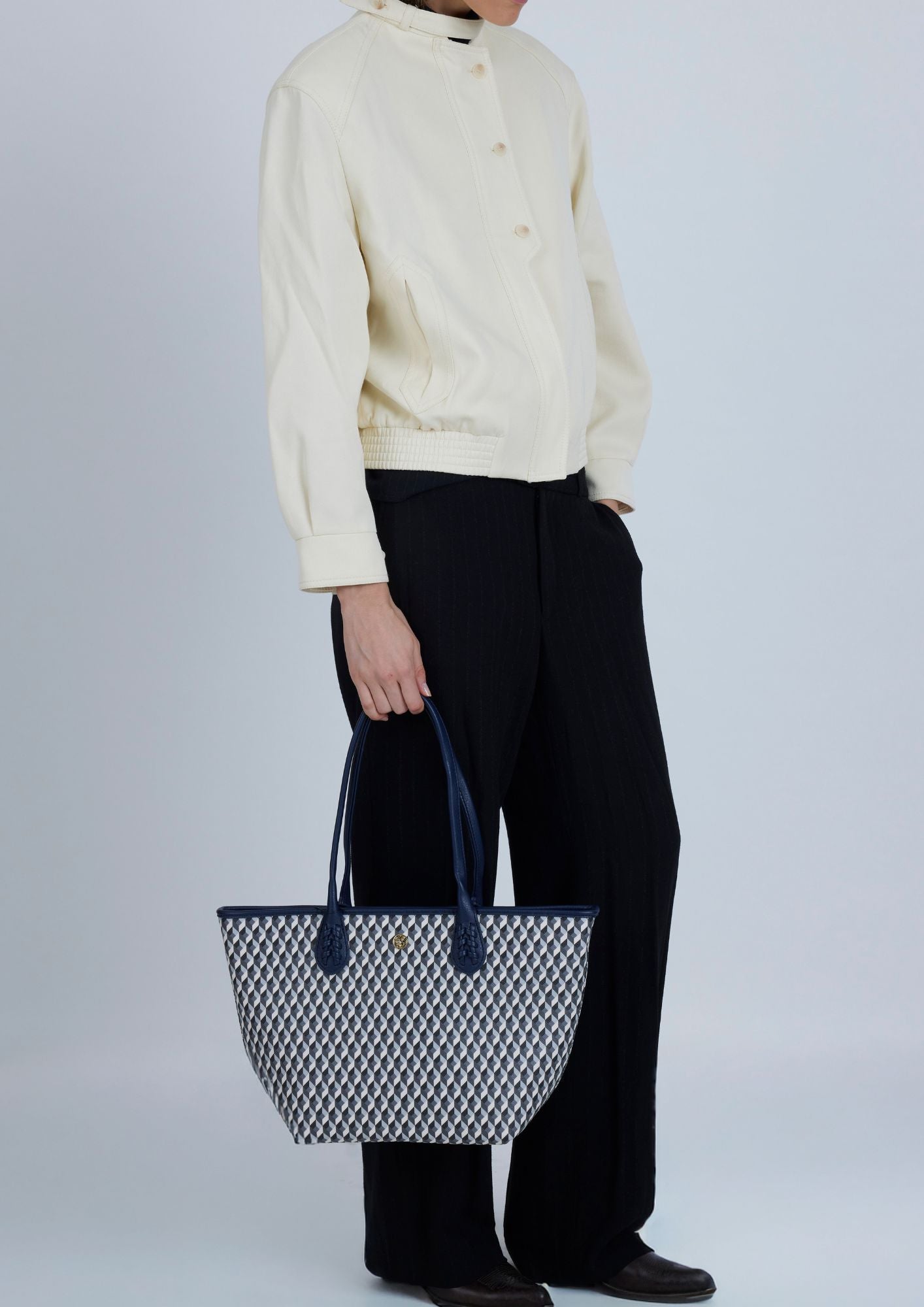 Bolso Born Midi B&W Navy