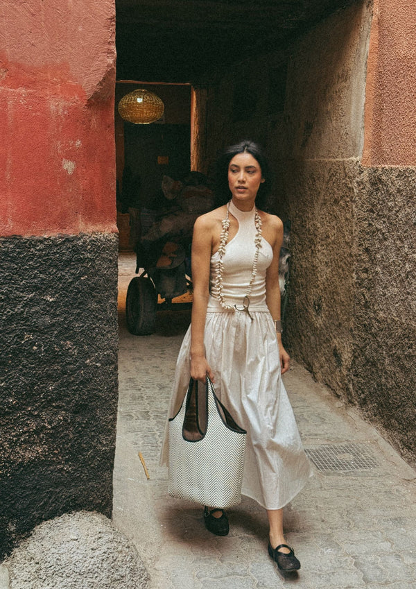 Marrakech Hobo B&W