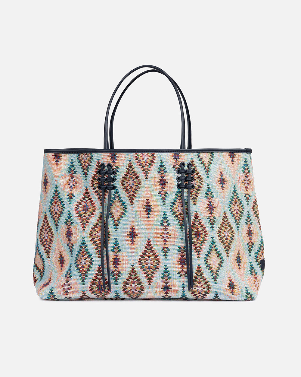 Inca Large Navy Tote Bag