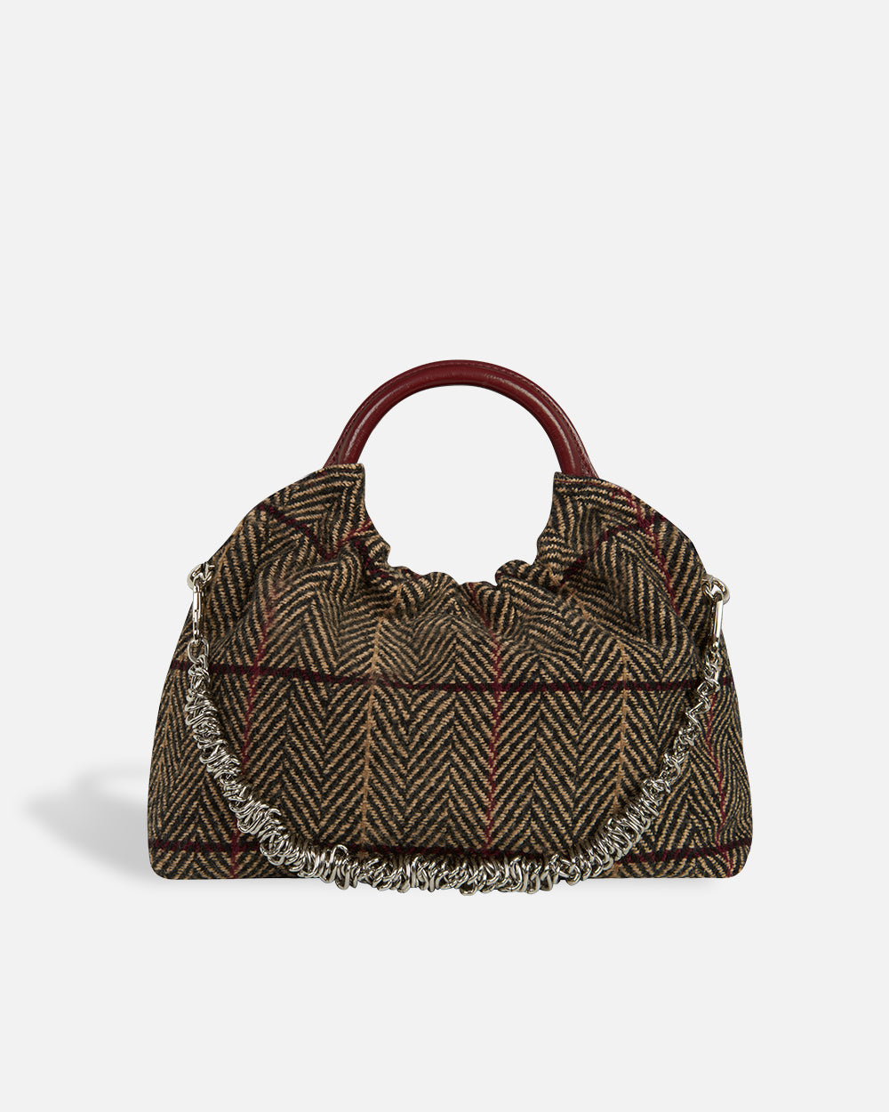 Lucca Bag Large Tartan Red