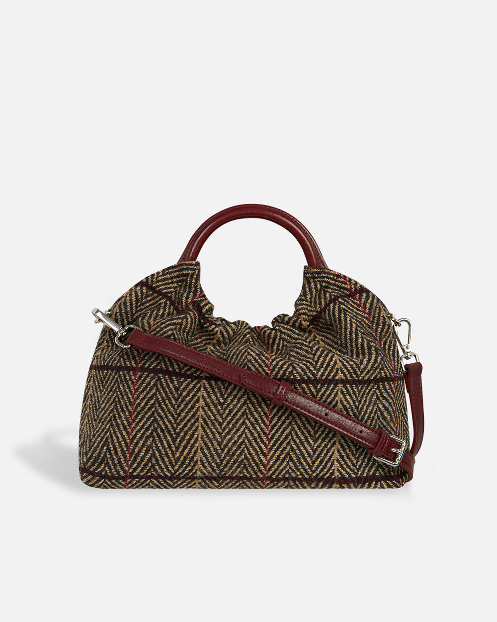 Lucca Bag Large Tartan Red