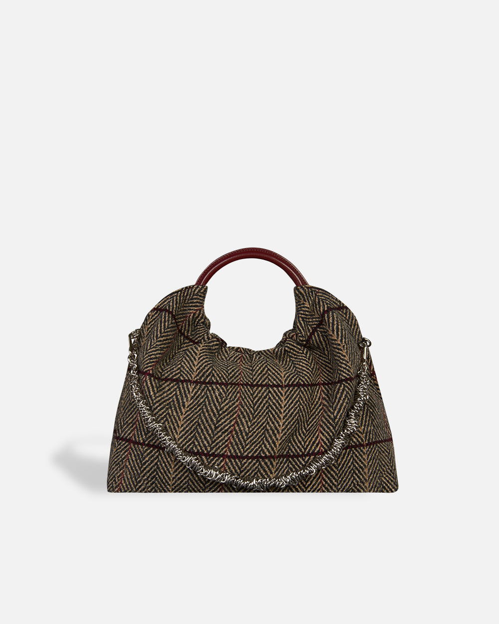 Lucca Bag Small Tartan Red