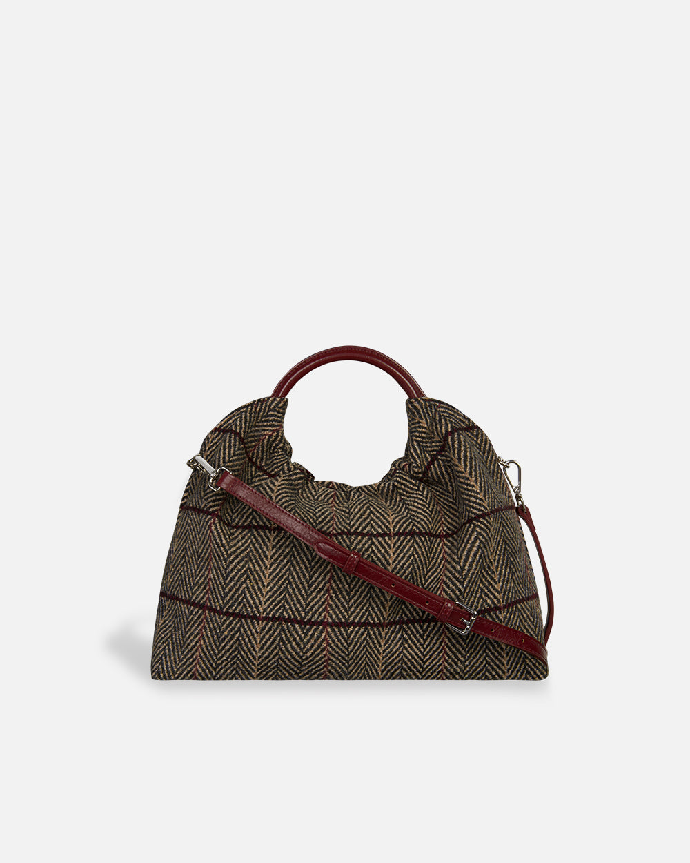 Lucca Bag Small Tartan Red