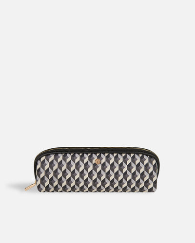 Women's case with black and white geometric pattern Lonbali