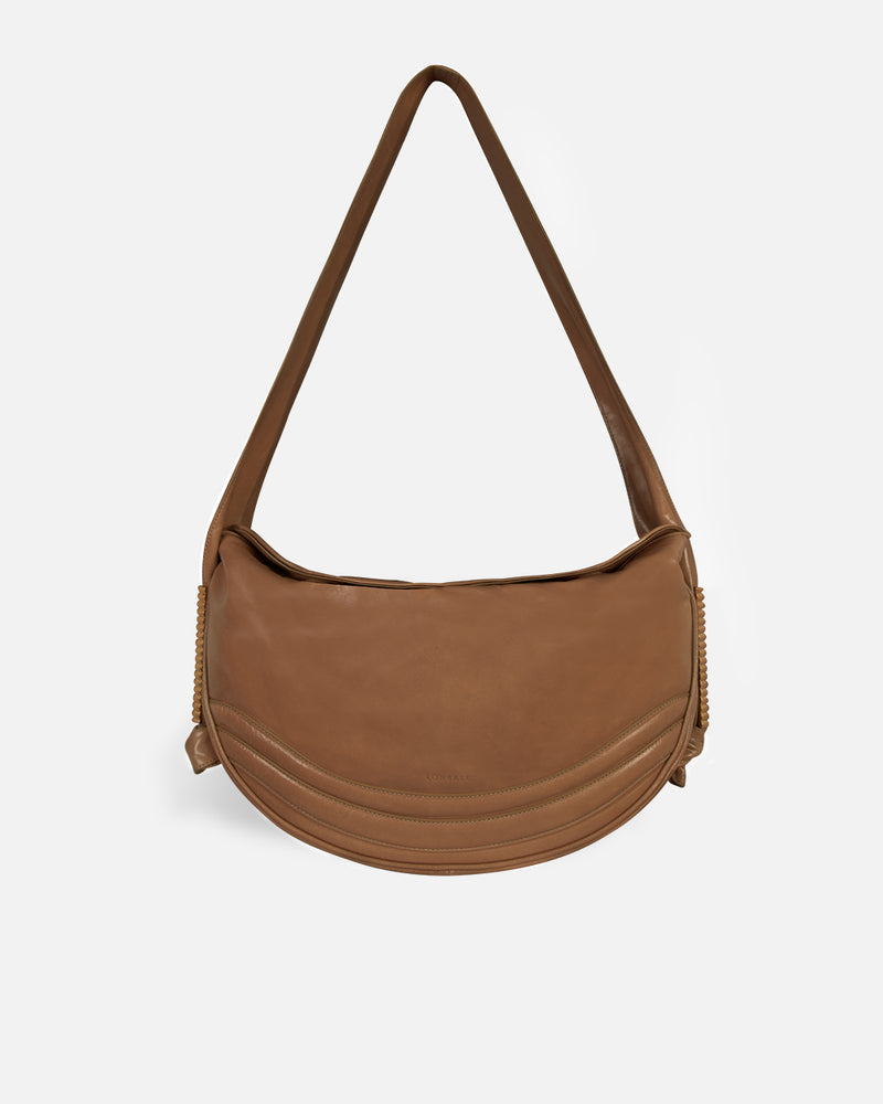 Bolso de hombro para mujer marrón claro Lonbali