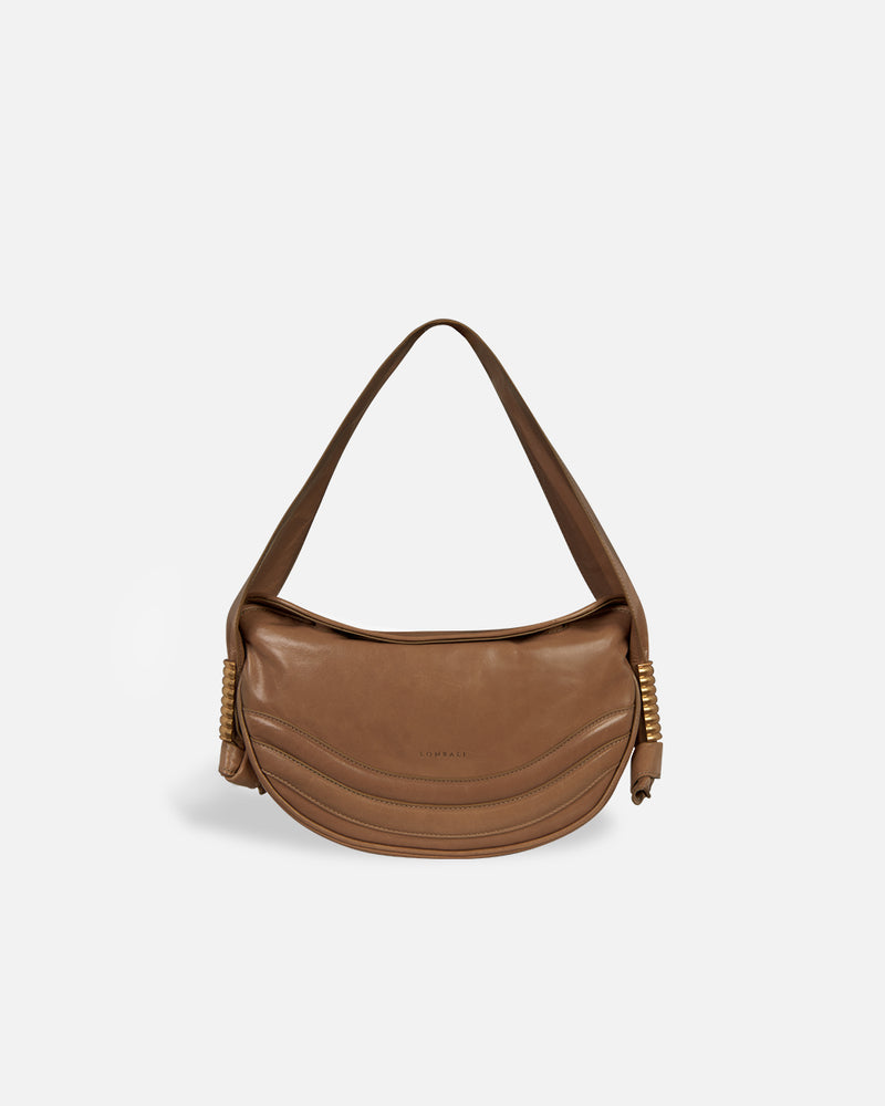 Lonbali women's shoulder bag in camel  brown