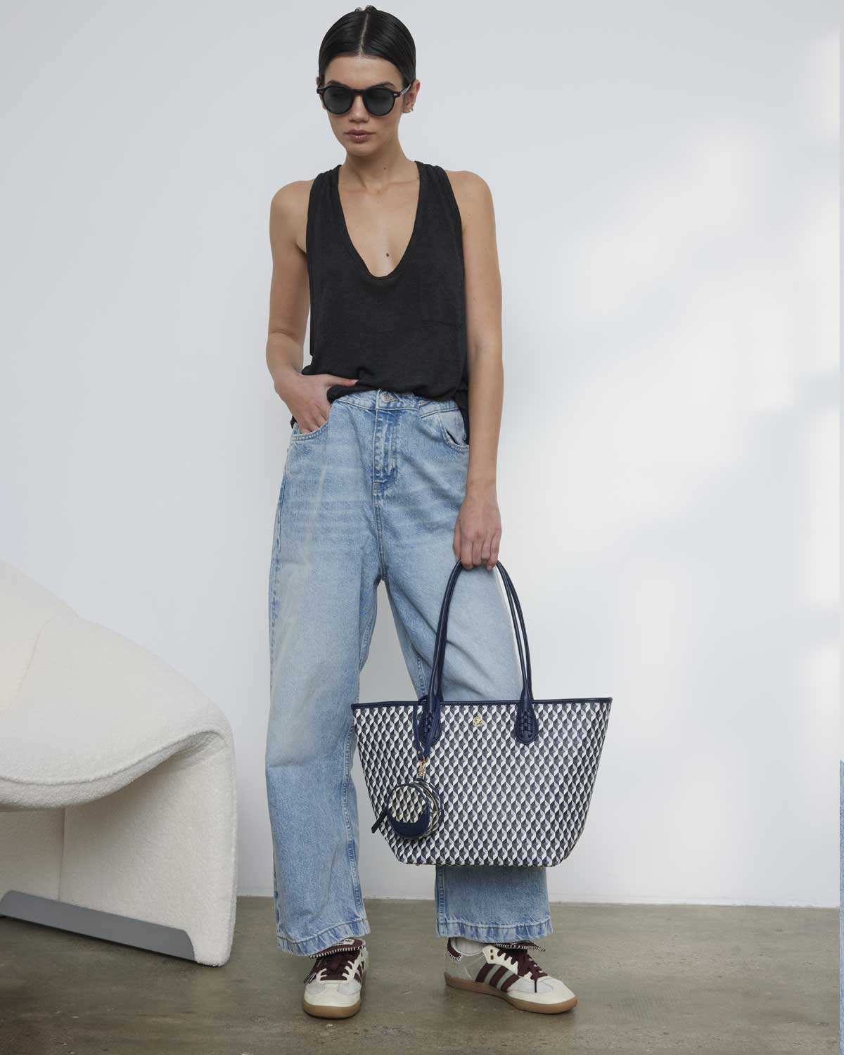 Bolso Born Midi BW Navy
