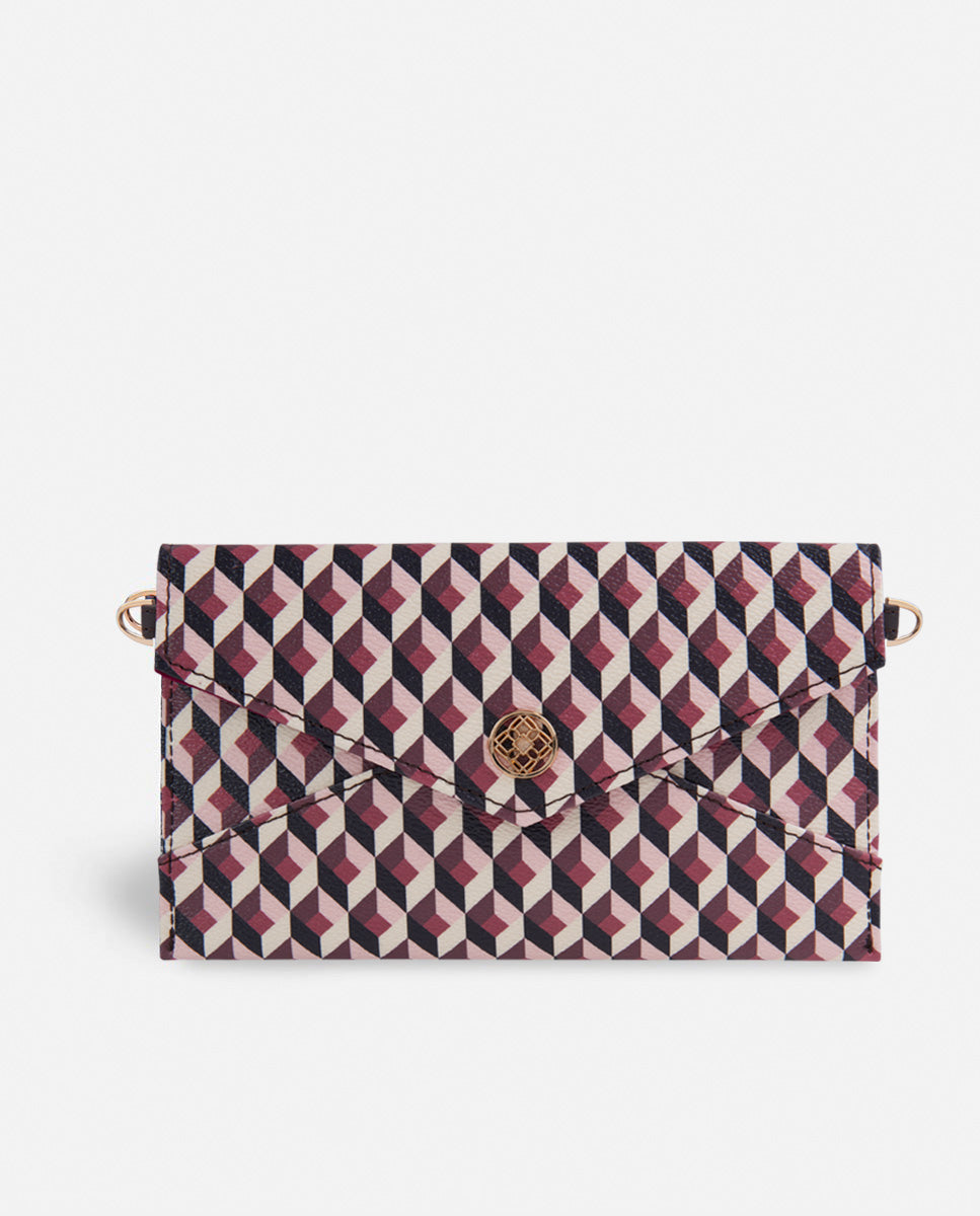 cartera xxl estampado geométrico para mujer