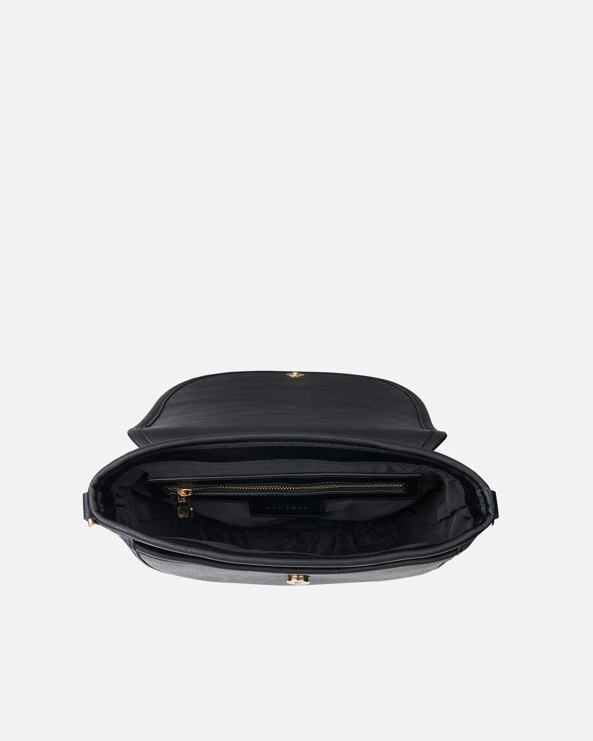 bolso bandolera kensington negro abierto