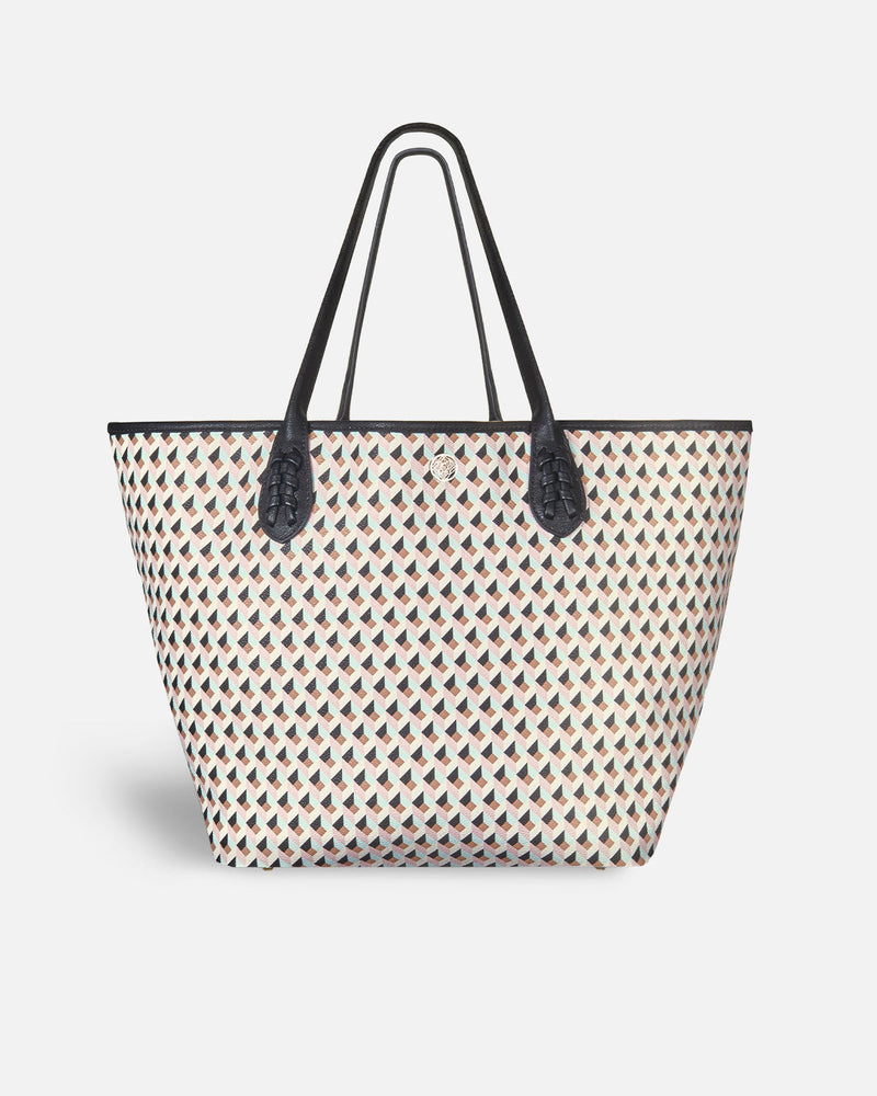 Geometric print shopper bag sweet