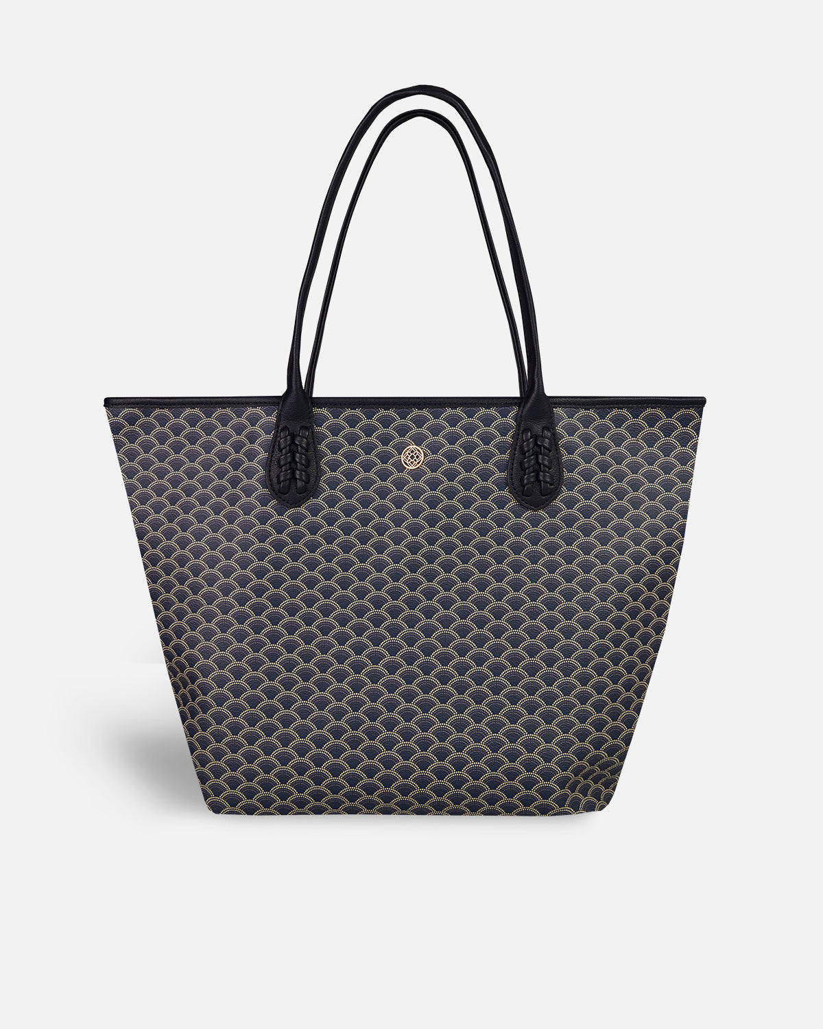 Bolso shopper azul marino grande