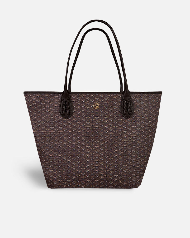 Brown shopper bag