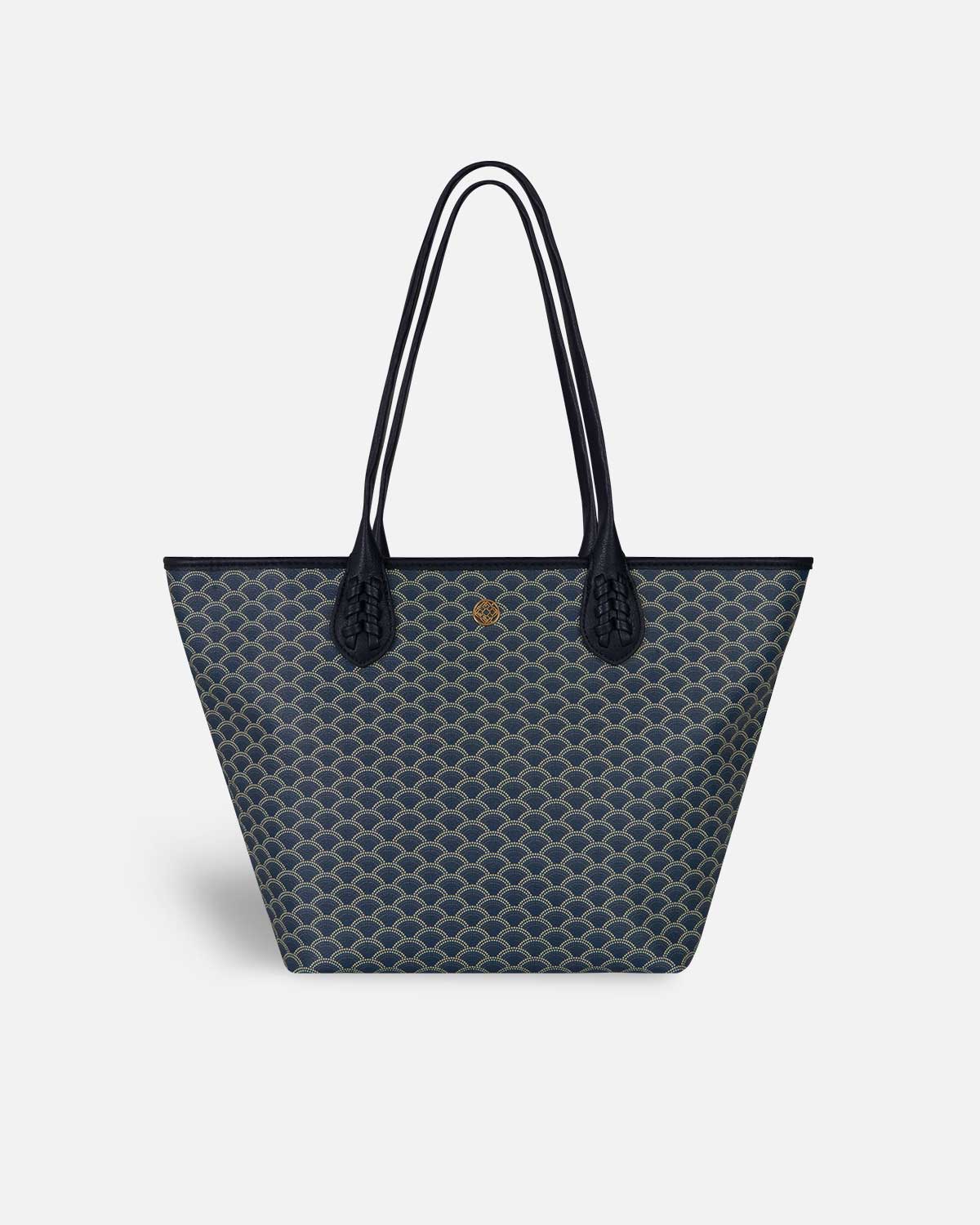 Bolso mini shopper azul marino