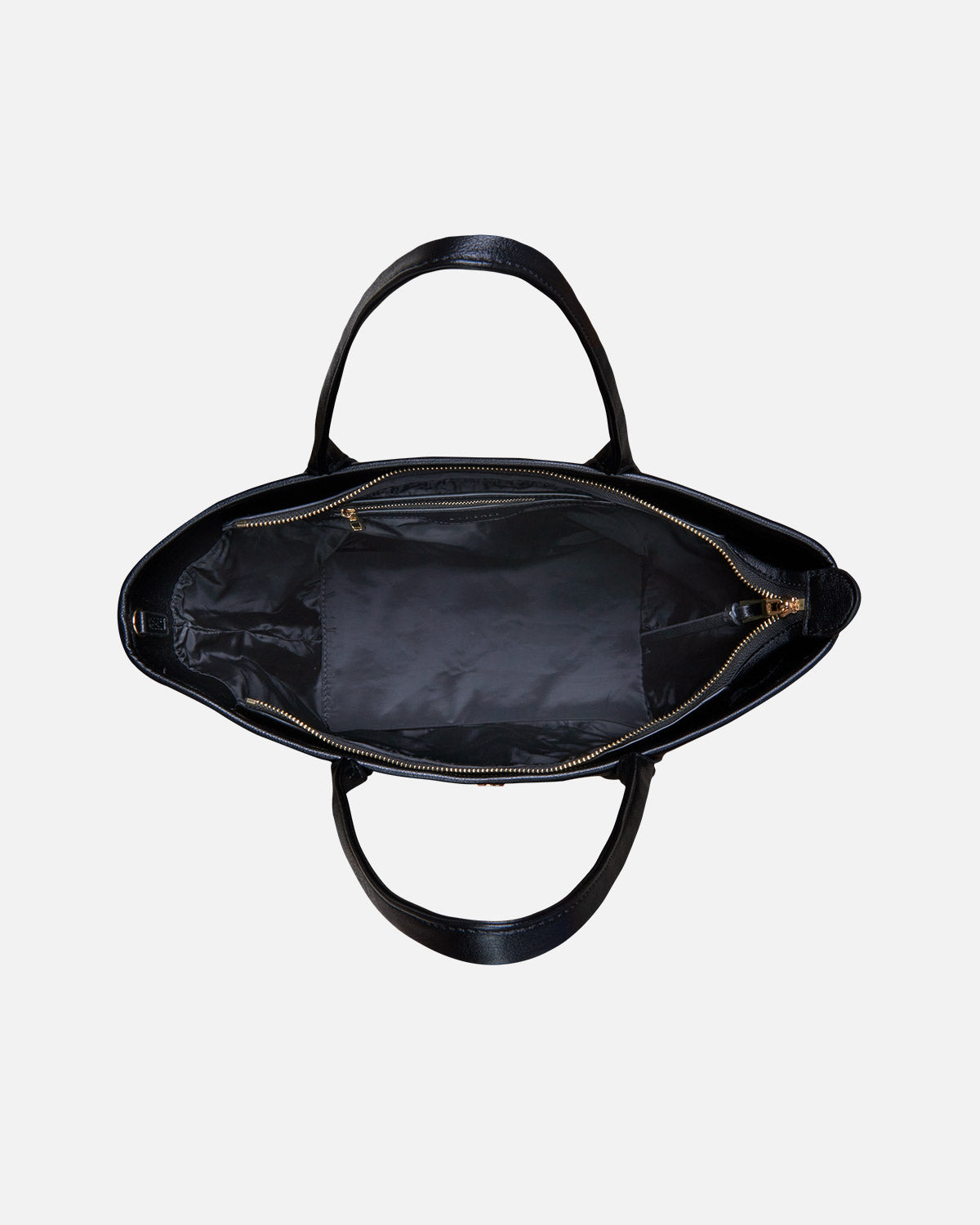 Interior de bolso mini shopper en azul marino
