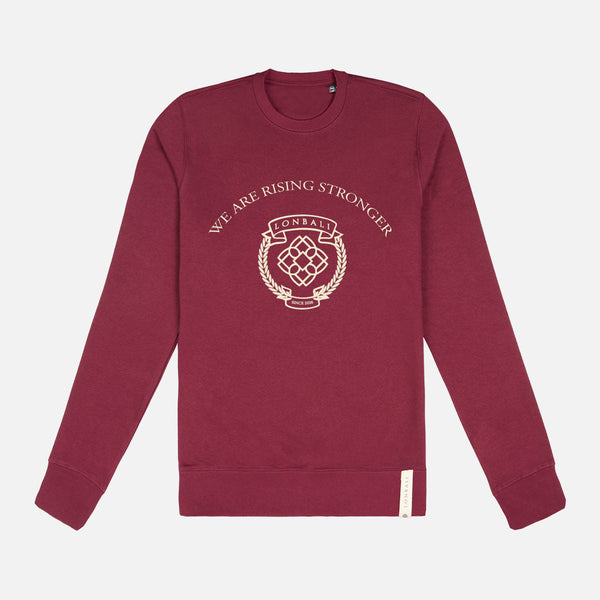 Sudadera burdeos sales