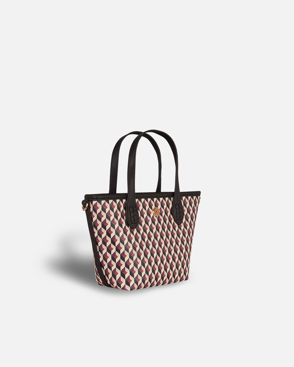 Bolso miniatura estampado cherry con asa