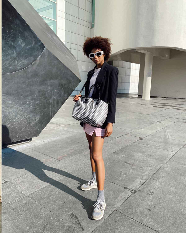 Bolso shopper Zip Tote Born BW Negro